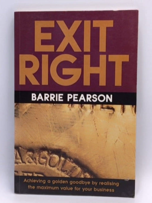 Exit Right - Barrie Pearson