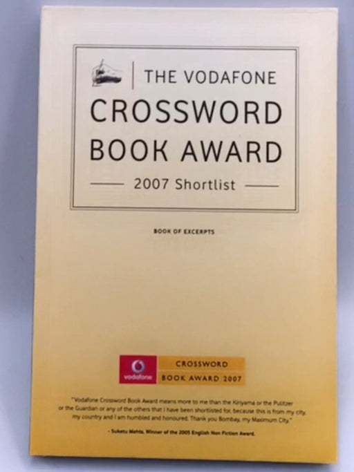The Vodafone Crossword Book Award 2007 Shortlist - vodafone