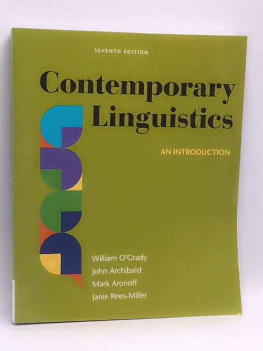 Contemporary Linguistics by William O'Gr – Online Book Store