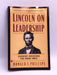 Lincoln on Leadership: Executive Strategies for Tough Times - Phillips, Donald T.; 