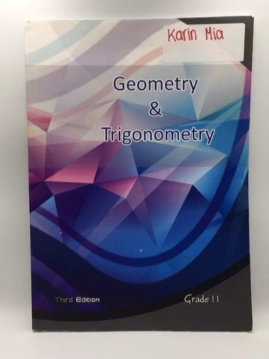 Geometry & Trigonometry - 3rd Edition Grade 11 Online Book Store – Bookends