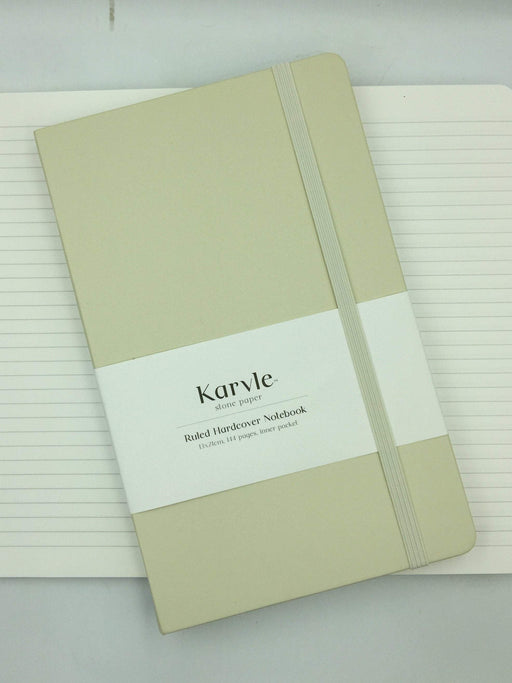 Ruled Hardcover Notebook (Off-White) - 