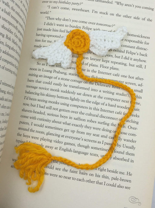 Golden Snitch Crochet Bookmark - 