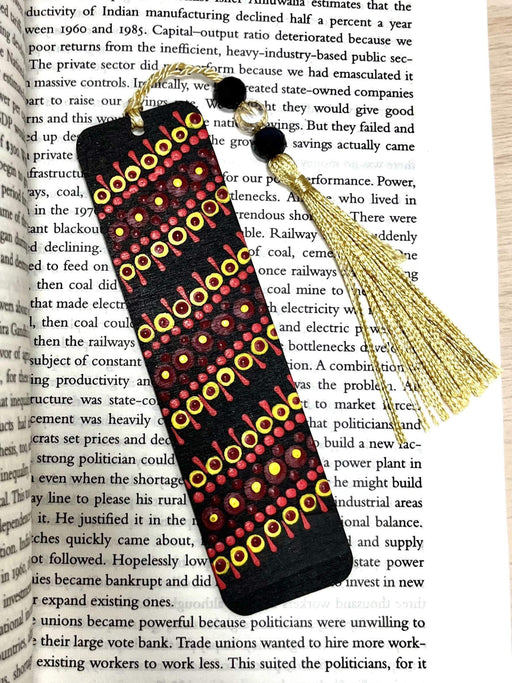 Hand Painted Wooden Bookmark Design 7 - 