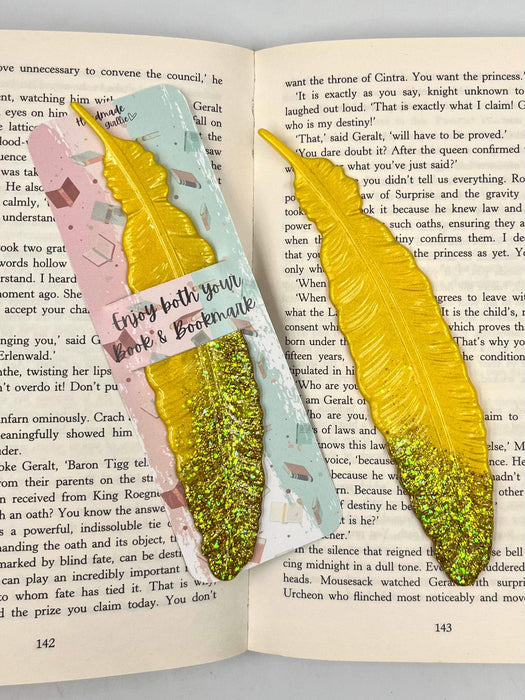 Feather Resin Bookmarks - 